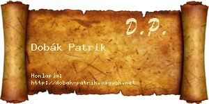 Dobák Patrik névjegykártya